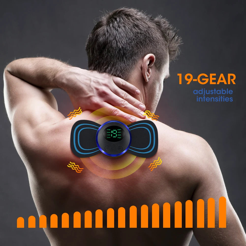 EMS Neck Massager Electric Cervical Vertebra Massage Patch for getting loose with it!