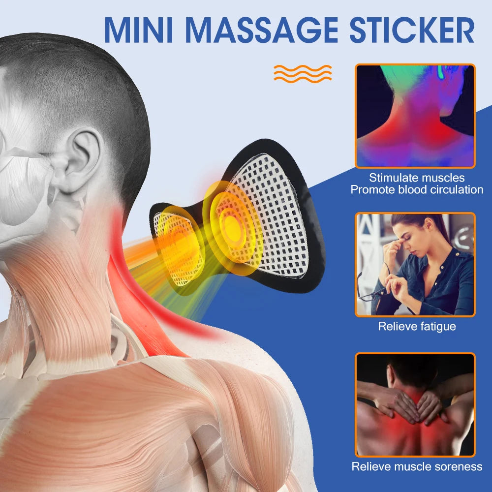 EMS Neck Massager Electric Cervical Vertebra Massage Patch for getting loose with it!